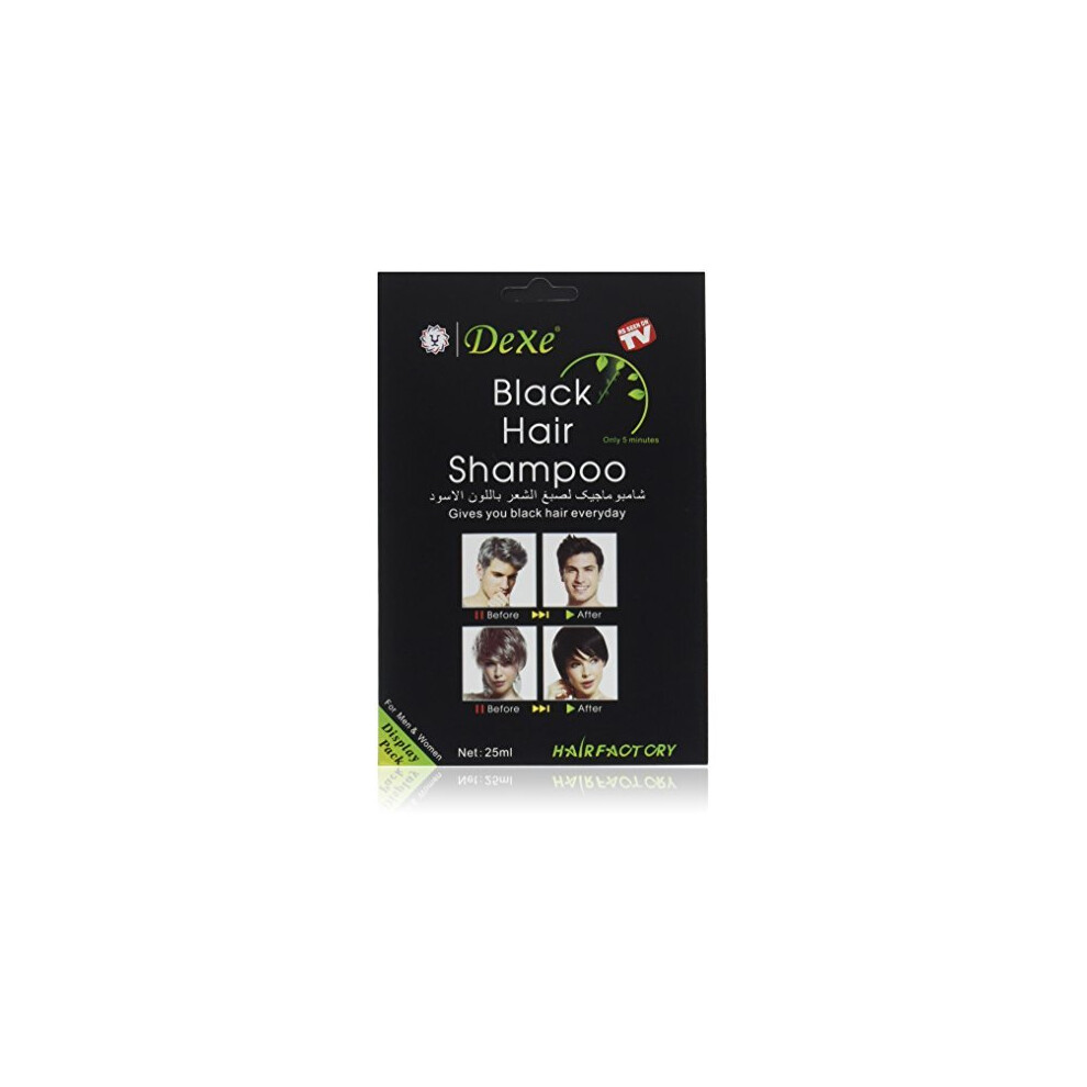Teinture instantanée - Shampooing pour cheveux noirs - (3) couleurs noires - Simple à utiliser - Durée 30 jours - Ingrédients naturels !