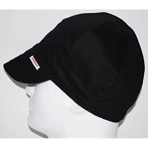 Comeaux caps single -sidet solid sort svejsning hat st?rrelse 7 3/8