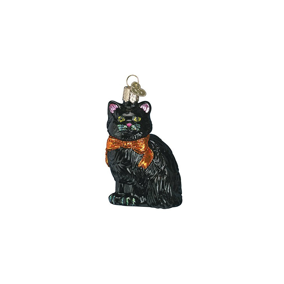 Old World Christmas Kitty Halloween Decorations Glass Blown Ornaments for Christmas Tree