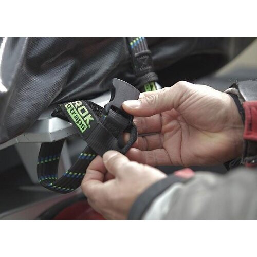 ROK Straps ROK-10031 Μαύρο/Πορτοκαλί 18" - 60" Ρυθμιζόμενο Λάστιχο Μοτοσυκλέτας/ATV 2