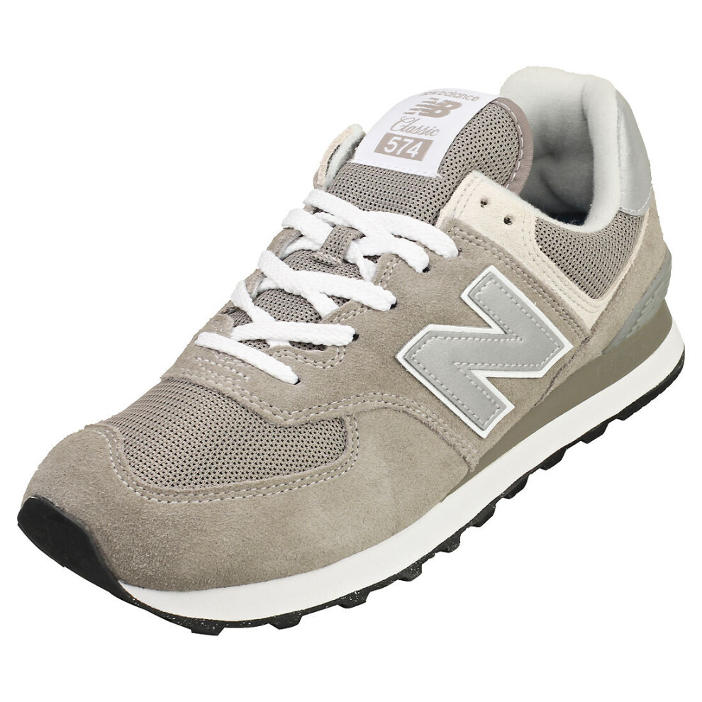 New Balance 574 Mens Casual Trainers in Dark Grey - 8 UK