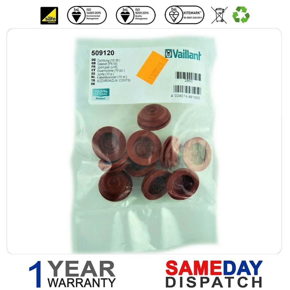 Photos - Fireplace Accessory HTS Gasket Compatible With Vaillant Ecofit Gasket Pack Of 10 509120 Type-1 