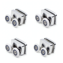 Pack of 4 (2x Top and 2 x Bottom) x Shower Door Roller/Runner 23mm dia wheels F23