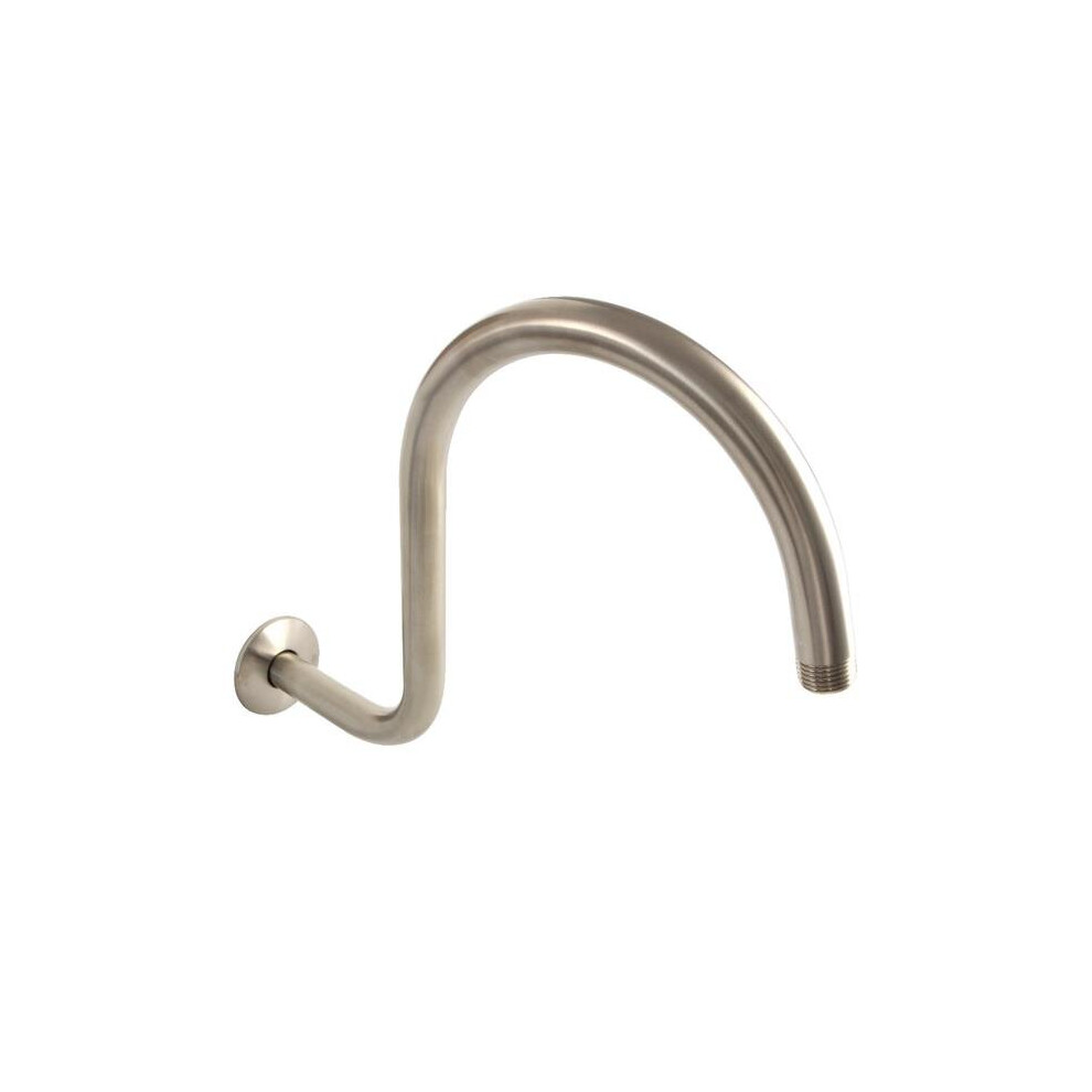 14 In. Restoration Shower Arm & Flange, Brushed Nickel 753678281126