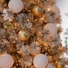 Festive Indoor & Outdoor 7ft Christmas Tree Lights 1000 Warm White LEDs