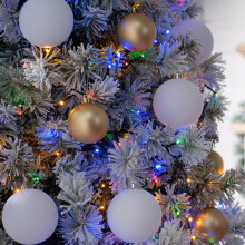 Festive Indoor & Outdoor 5ft Christmas Tree Lights 520 Multicoloured LEDs