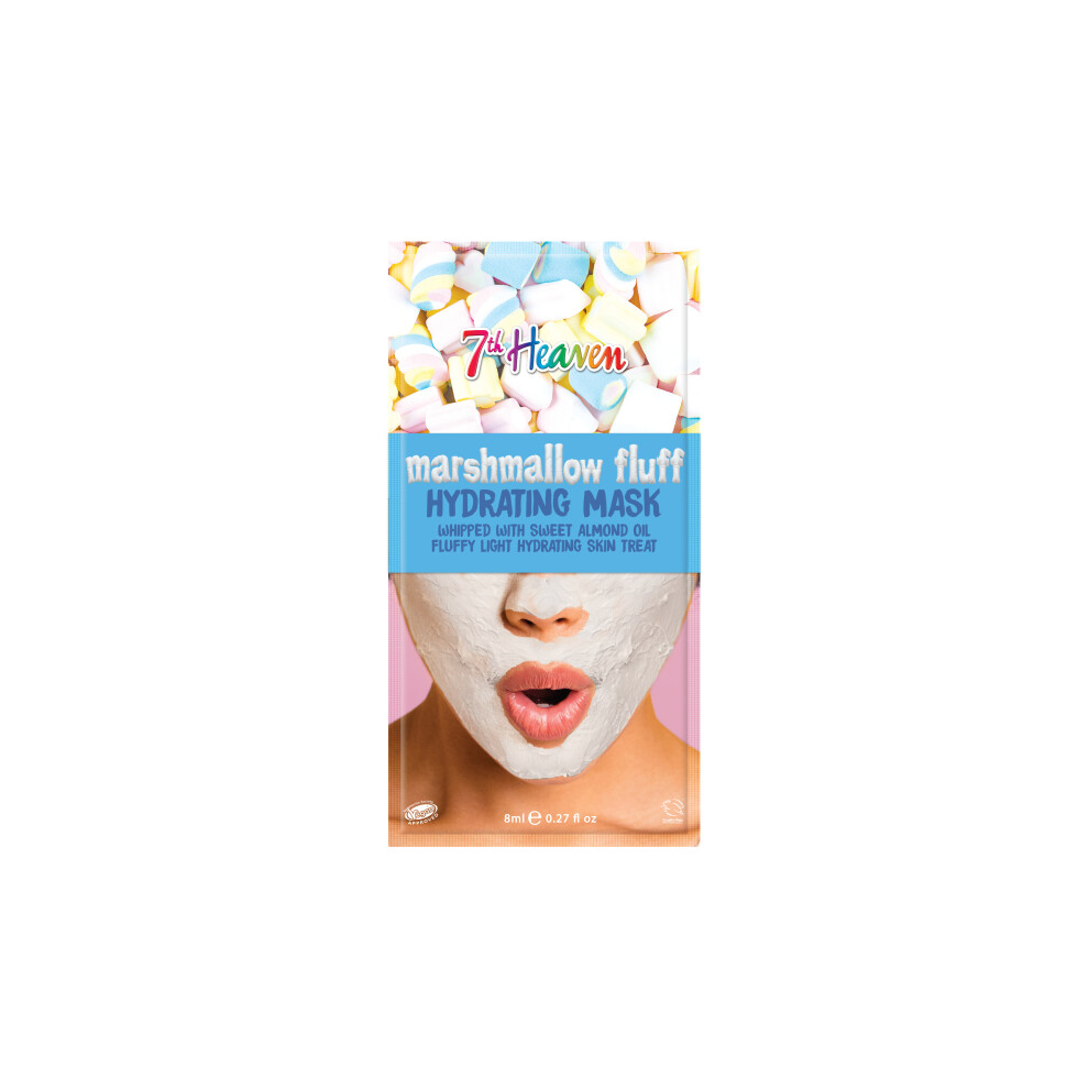 7th Heaven Marshmallow Fluff Face Mask with Sweet Almond Oil and Aloe Vera to Hydrate and Moisturise Skin | Ideal for All Skin Types