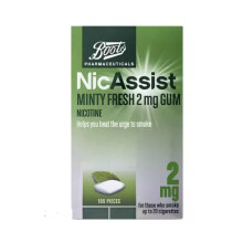 Boots NicAssist Minty Fresh 2 mg Gum - 105 Pieces