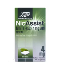Boots NicAssist Minty Fresh 4mg Gum - 105 Pieces