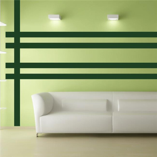 Dark Green Simple Stripes