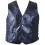 Rock Design Genuine Buffalo Leather Vest with Eagle Patch - Large 1