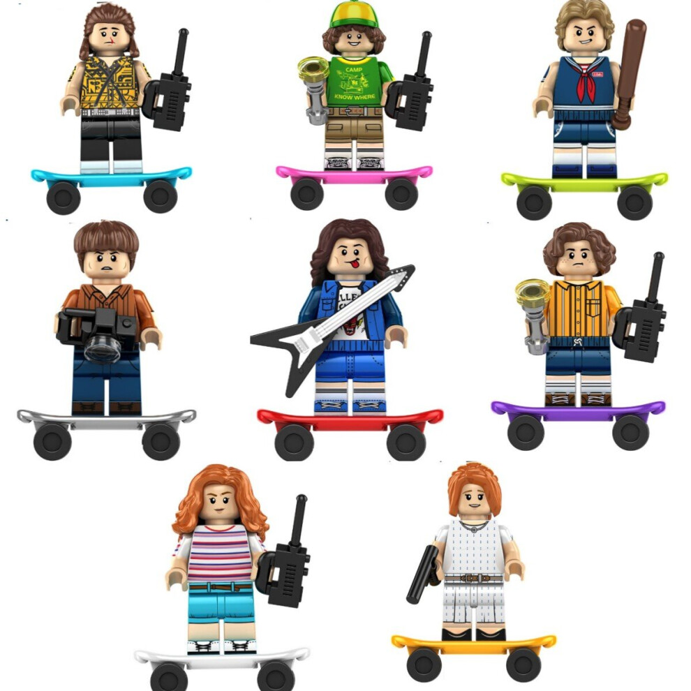 8PCS Stranger Things Minifigures Toys Fit Lego Building Blocks Kids Toys Christmas Birthday Gifts