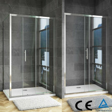 (Door Width: 1100mm Shower Tray: 1100x900mm) Bathroom Sliding Door Shower Enclosure 6mm Glass