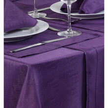 (Purple) Set Of 4 Polyester Placemats Dining Table Mats
