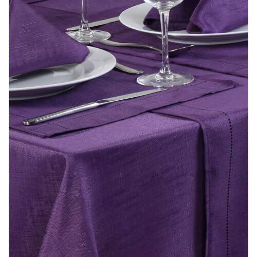 Gr8 Home (Purple) Set Of 4 Polyester Placemats Dining Table Mats