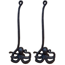 Octopus Loo Roll Holder in Cast Iron (Set of 2)
