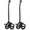 Selections Octopus Loo Roll Holder in Cast Iron (Set of 2) 1