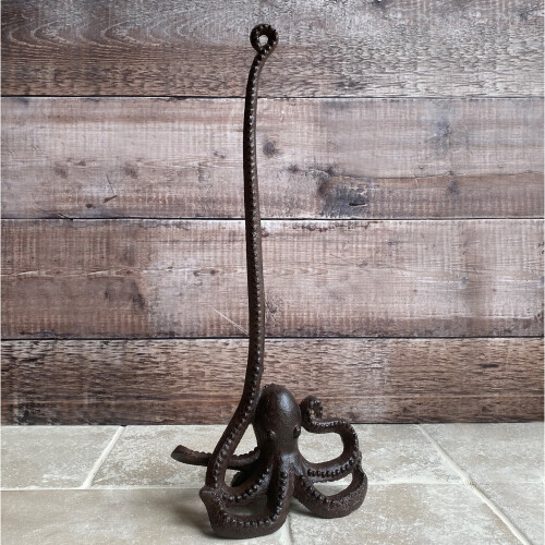 Selections Octopus Loo Roll Holder in Cast Iron (Set of 2) 2