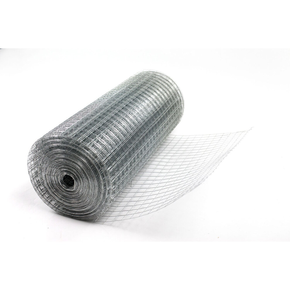 Welded Wire Mesh Fence 1"x1" Galvanised for Hutch/Chicken Coop