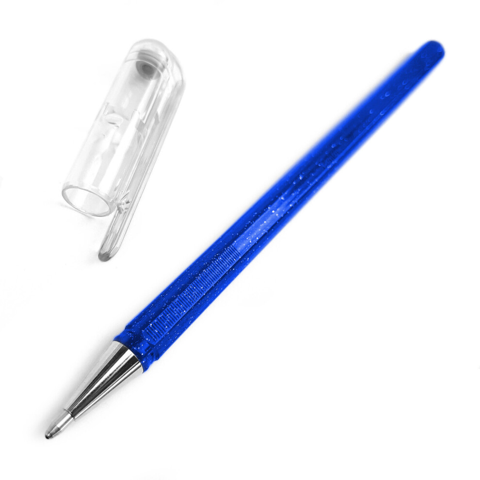 Pentel Hybrid - Dual Metallic - Liquid Gel Rollerball Pen - K110 - Blue/ Metallic Green - Single