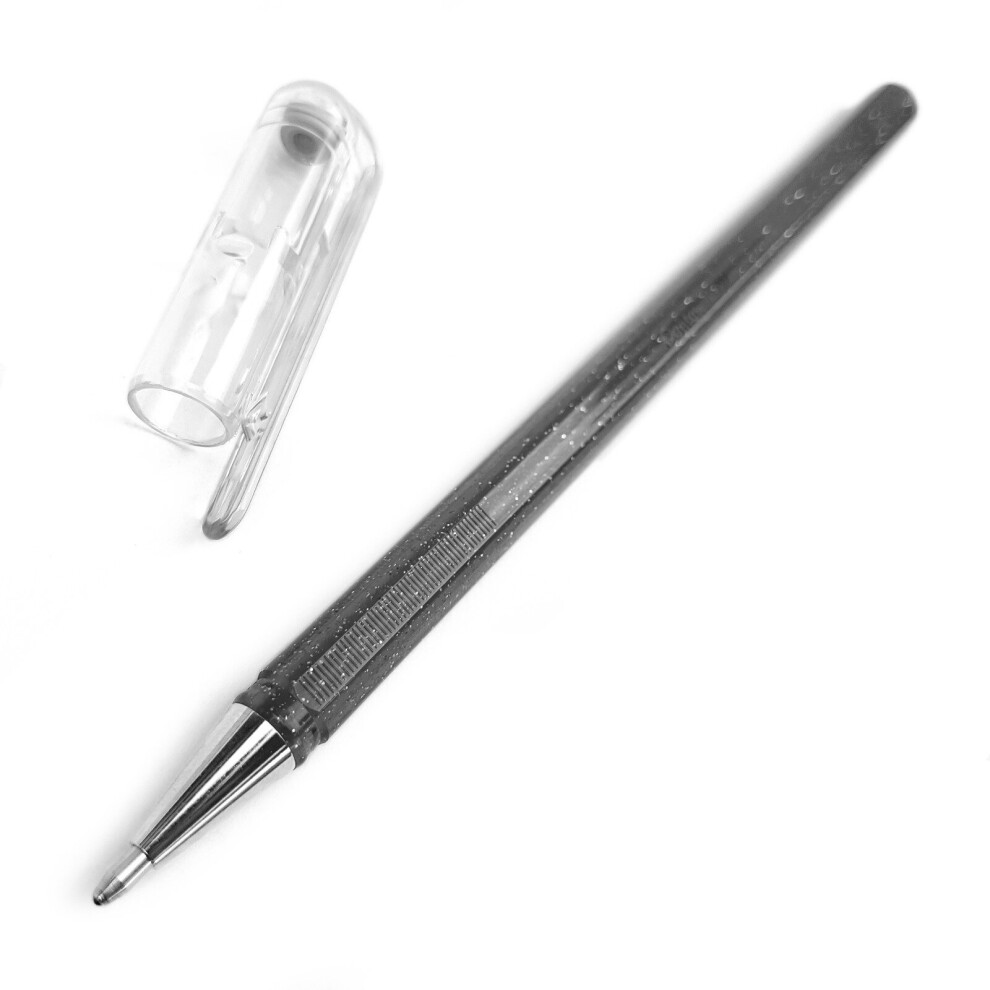 Pentel Hybrid - Dual Metallic - Liquid Gel Rollerball Pen - K110 - Silver - Single
