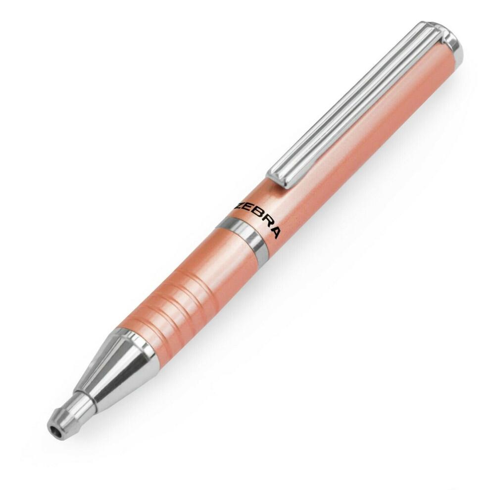 Zebra Expandz Retractable Ballpoint Pen - 0.7mm - Black Ink - Rose Gold Barrel