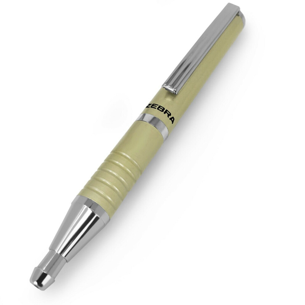 Zebra Expandz Retractable Ballpoint Pen - 0.7mm - Black Ink - Silver Barrel