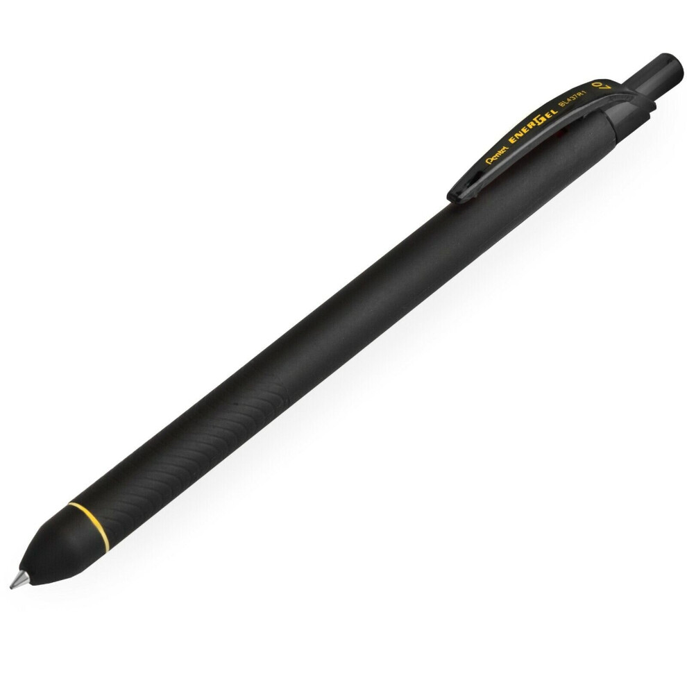 Pentel Energel Bl437r1 Retractable Gel Ink Rollerball Pen - 0.7Mm Nib - Single Black