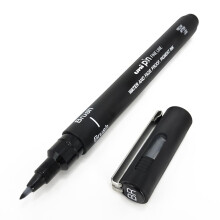 Uni Pin Fineliner Drawing Pen - Brush Nib - Black Ink - Single
