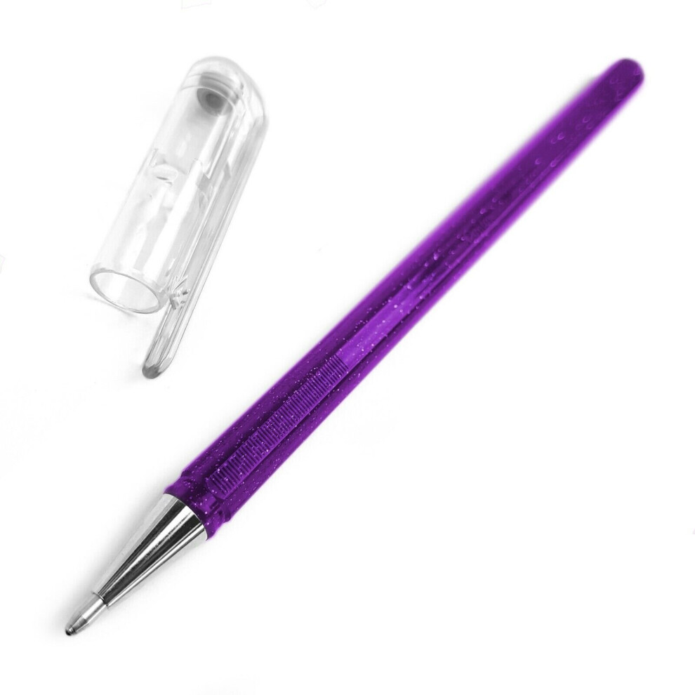 Pentel Hybrid - Dual Metallic - Liquid Gel Rollerball Pen - K110 - Violet/ Metallic - Single Blue