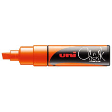 Liitu - POSCA - Oranssi - Viisto leveä kärki - Pyyhittävissä - Peittävä