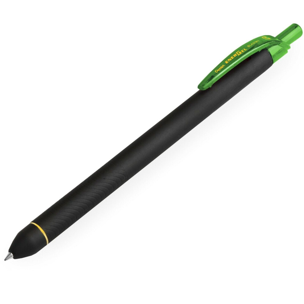 Pentel Energel BL437R1 Retractable Gel Ink Rollerball Pen - 0.7mm Nib - Lime Green  - Single