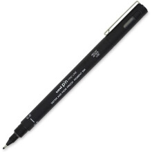 Uni Pin Fineliner Drawing Pen - 0.8mm Nib - Black Ink - Single