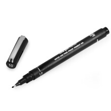 Uni Pin Fineliner Drawing Pen - 1.0mm Nib - Black Ink - Single