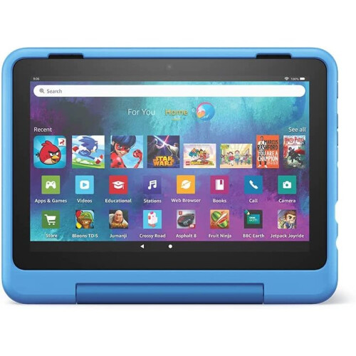 Fire HD 8 Kids Pro tablet  8-inch HD display, Kid-Friendly Case, 32 GB, 2022 release, Cyber Sky