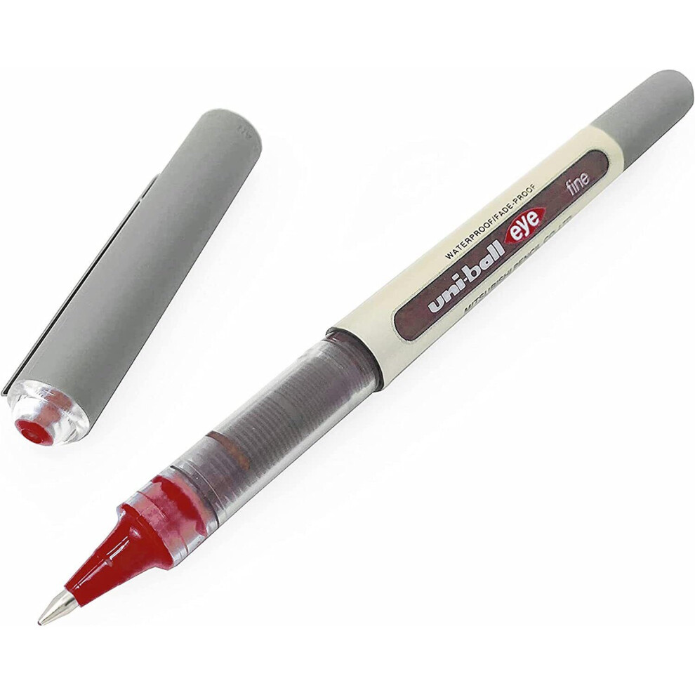 Uni-Ball EYE - UB-157 Rollerball Pens - 0.7mm Nib - Wine Red Ink - Single