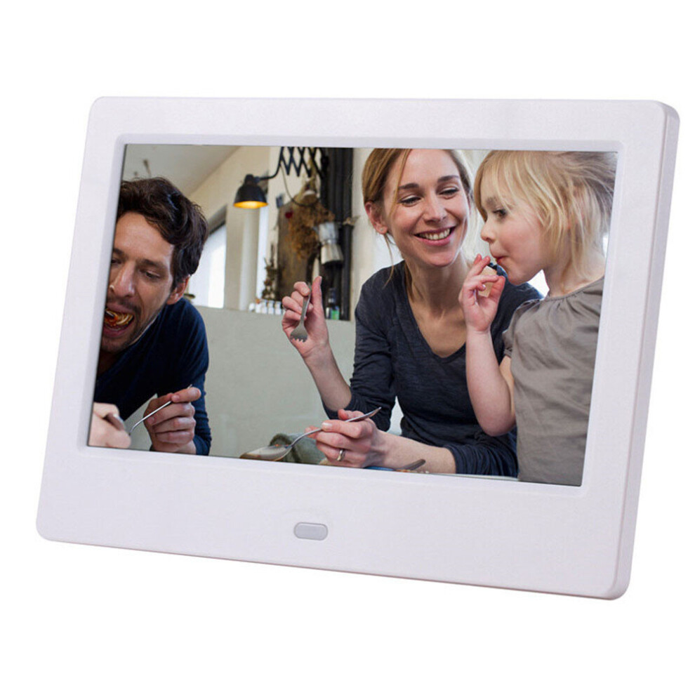 (7 inch, White) Digital Photo Picture Frame Photo Music Video Player with Remote Control