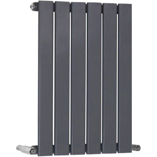 WarmeHaus (600 x 410mm Single) Warmehaus Flat Panel Horizontal Vertical Radiator with Angled Valves 2