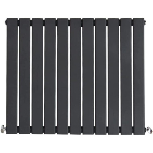 WarmeHaus (600 x 750mm Single) Warmehaus Flat Panel Horizontal Vertical Radiator with Angled Valves 2