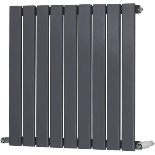 WarmeHaus (600 x 614mm Single) Warmehaus Flat Panel Horizontal Vertical Radiator with Angled Valves 2