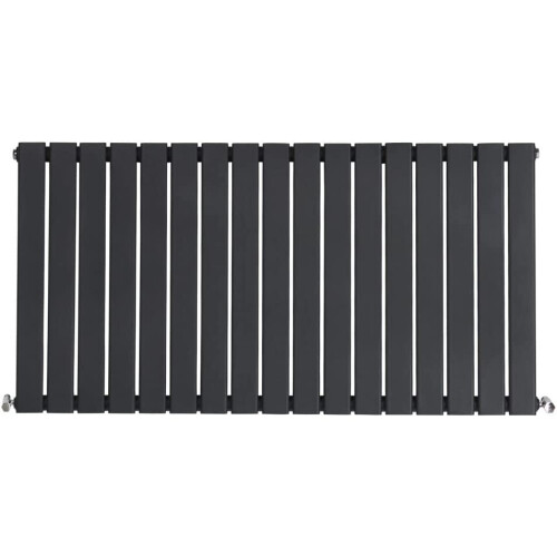 WarmeHaus (600 x 1158mm Single) Warmehaus Flat Panel Horizontal Vertical Radiator with Angled Valves 2