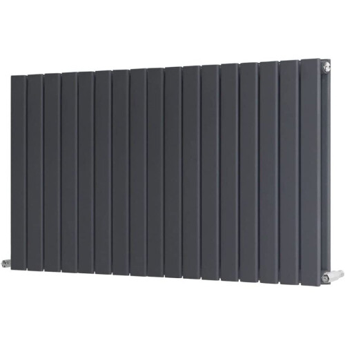 WarmeHaus (600 x 1158mm Double) Warmehaus Flat Panel Horizontal Vertical Radiator with Angled Valves 2