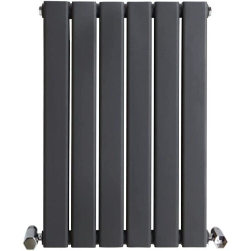 WarmeHaus (600 x 410mm Double) Warmehaus Flat Panel Horizontal Vertical Radiator with Angled Valves 2