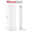 WarmeHaus (1800 x 546mm Double) Warmehaus Flat Panel Horizontal Vertical Radiator with Angled Valves 5