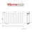 WarmeHaus (600 x 1158mm Single) Warmehaus Flat Panel Horizontal Vertical Radiator with Angled Valves 5