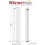 WarmeHaus (1800 x 410mm Double) Warmehaus Flat Panel Horizontal Vertical Radiator with Angled Valves 5