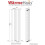 WarmeHaus (1600 x 410mm Double) Warmehaus Flat Panel Horizontal Vertical Radiator with Angled Valves 5