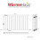 WarmeHaus (600 x 1022mm Double) Warmehaus Flat Panel Horizontal Vertical Radiator with Angled Valves 5