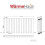WarmeHaus (600 x 1158mm Double) Warmehaus Flat Panel Horizontal Vertical Radiator with Angled Valves 5
