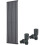 WarmeHaus (1800 x 546mm Single) Warmehaus Flat Panel Horizontal Vertical Radiator with Angled Valves 1